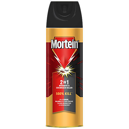 Mortein 2- in-1 Mosquitoe & Cockroache Spray, 200 ml  Kill
 Dual Purpose Nozzle