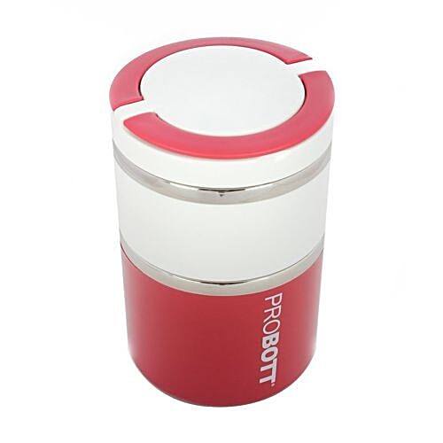 Buy Probott Stainless Steel Maroon Lunch Box Set PBH6001 Online at Best Price of Rs null