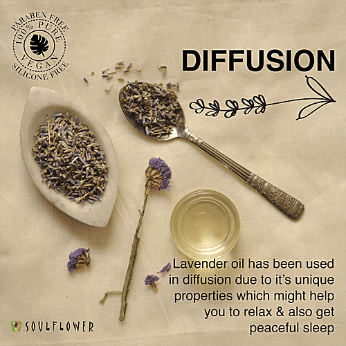 Soulflower Lavender Essential Oil - For Face, Sound Sleep & Hair Growth, 100% Pure, 30 ml  100% Pure