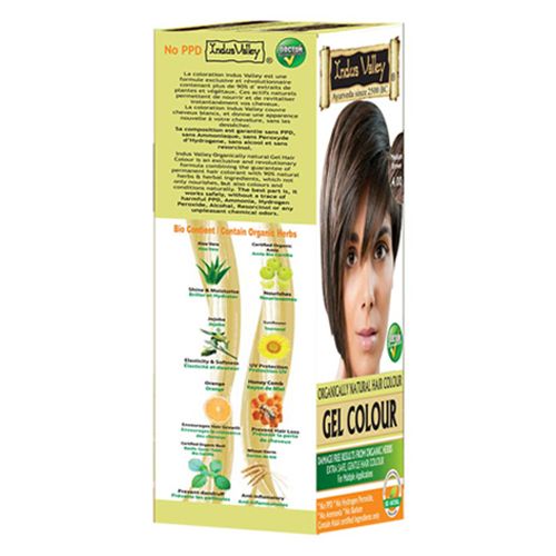 Buy Indus Valley Organically Natural Gel Hair ColorÃ¢Â - Medium Brown   276 ml Online at Best Price. of Rs 575 - bigbasket