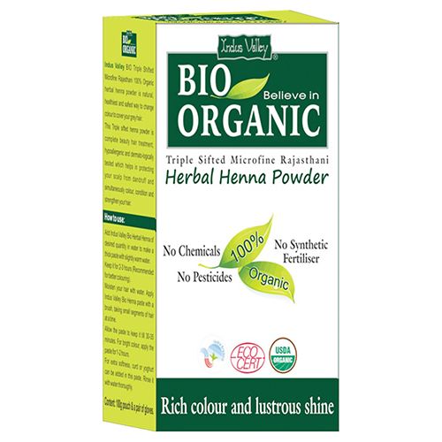 Buy Indus Valley Bio Bellieve-In-Organic - Herbal Henna 100 gm Online at  Best Price. of Rs 99 - bigbasket