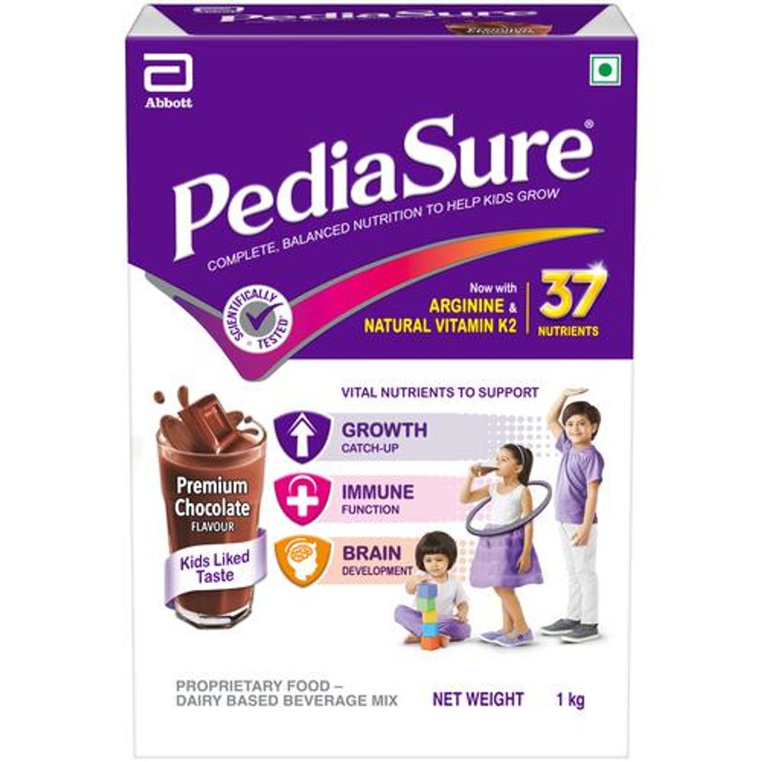 Pediasure Nutrition Health Drink Mix - Premium Chocolate Flavour, 1 kg Box