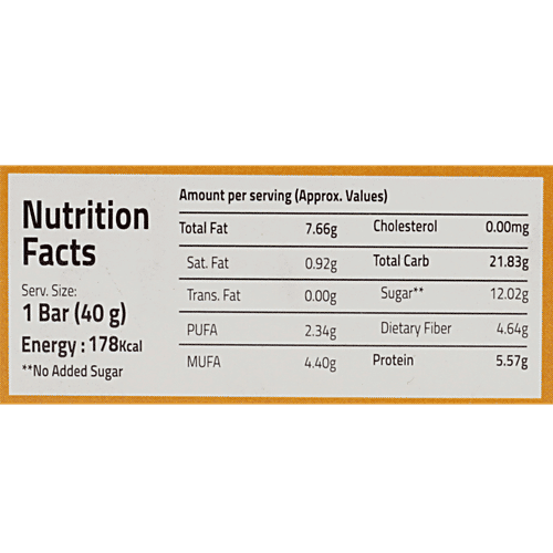 Buy Eat Anytime Healthy Energy Bar Orange 40 Gm Online At Best Price of