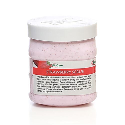 Biocare  Face Scrub - Strawberry Extract, 500 ml  