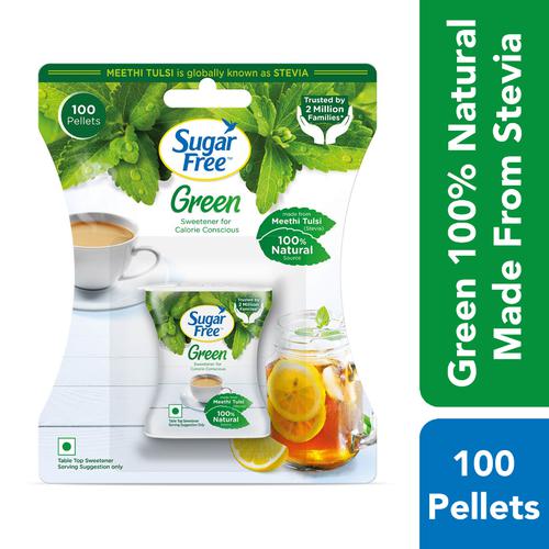 Buy Sugar Free Green Sweetener - With Natural Stevia, Zero Calories ...