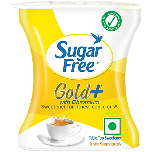 Sugar Free Gold, 100 pcs  Low Calorie Sugar Substitute, Indias No 1 Sweetener, With Low Calories