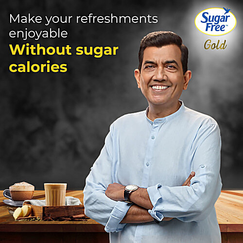 Sugar Free Gold, 100 pcs  Low Calorie Sugar Substitute, Indias No 1 Sweetener, With Low Calories