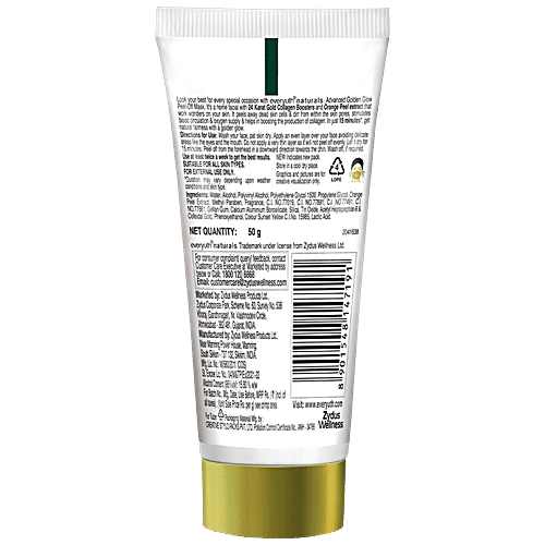 Everyuth Naturals Advanced Golden Glow Peel-off Mask, 50 g Tube 