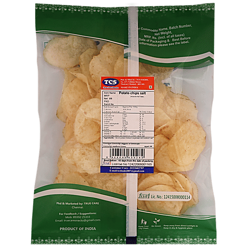TCS Potato Chips - Salt, 120 g Zero Trans Fat & Zero Cholesterol