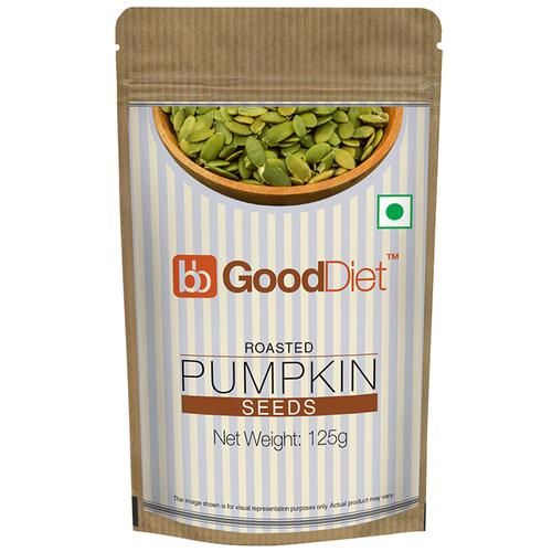 GoodDiet Roasted Pumpkin Seeds, 125 g  