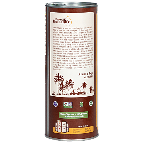 Chekko Cold Pressed Virgin Sesame Oil, 1 L  