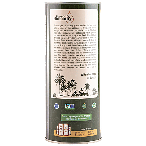 Chekko Cold Pressed Virgin Coconut Oil, 1 L  