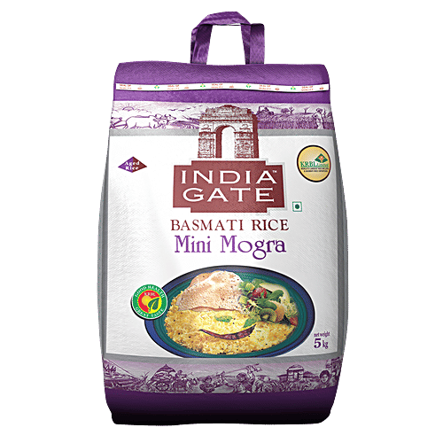 India Gate Basmati Rice/Basmati Akki  - Mini Mogra, Broken, 5 kg  