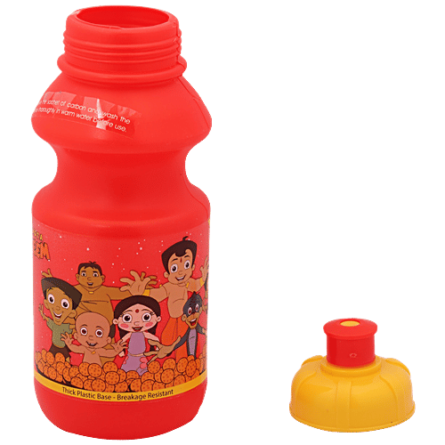 Yellow Spark Chota Bheem Small Sports Plastic Sipper Bottle, 425 ml  Durable & Break Resistant