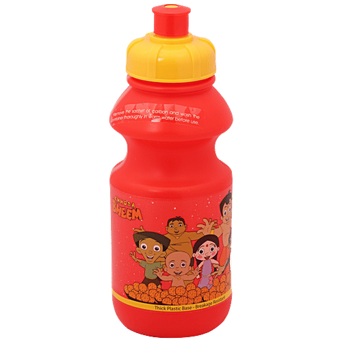 Yellow Spark Chota Bheem Small Sports Plastic Sipper Bottle, 425 ml  Durable & Break Resistant