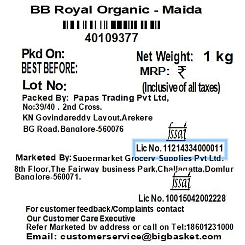 bb Royal Organic - Maida, 1 kg  