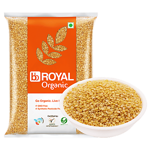 bb Royal Organic - Moong Dal, Unpolished, 2 kg  