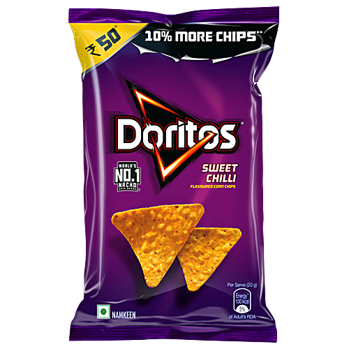 Buy Doritos Sweet Crunchy, Nachos Chips, Snacks Chilli Online at Best