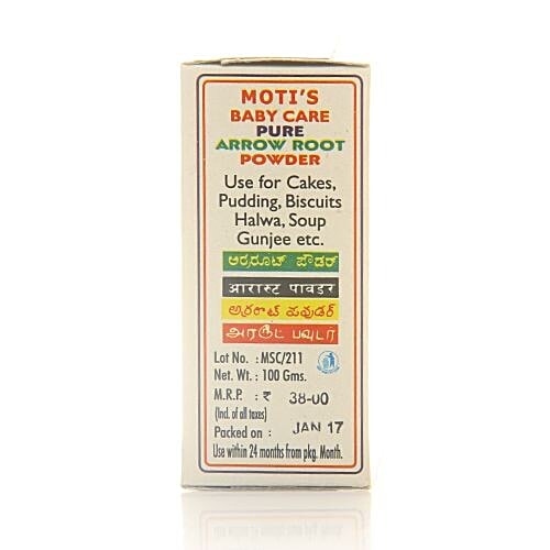 Moti's Arrow Root Powder - Baby Care, 100 g  