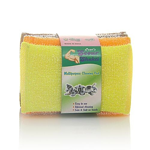 Buy Scour Shakti Multipurpose Cleaning Pad 4 pcs Online at Best Price. of Rs 99 bigbasket