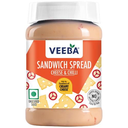 VEEBA Sandwich Spread Cheese & Chilli, 250 g  