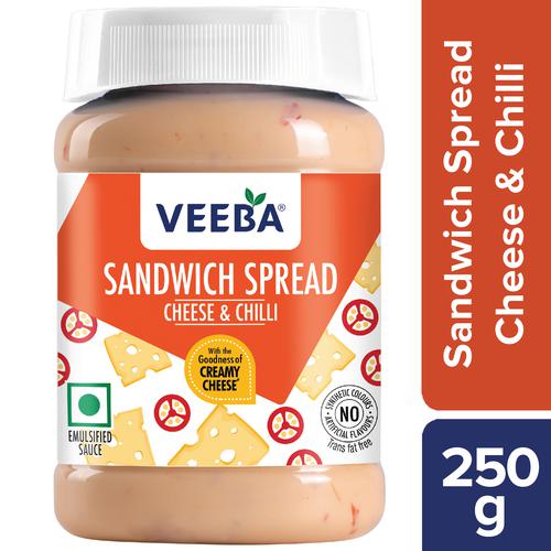 VEEBA Sandwich Spread Cheese & Chilli, 250 g  