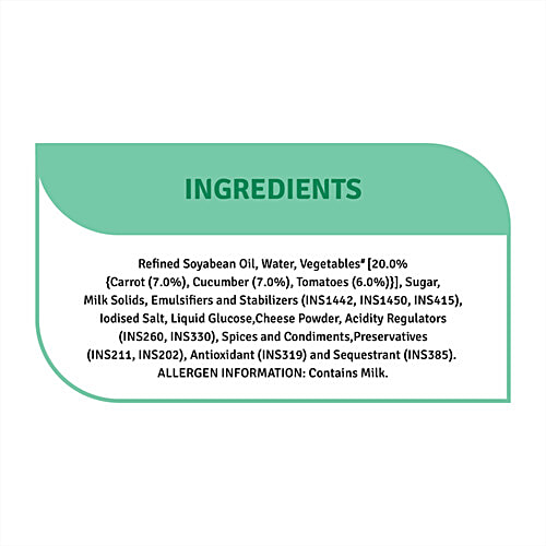 Veeba Carrot & Cucumber Sandwich Spread, 250 g  