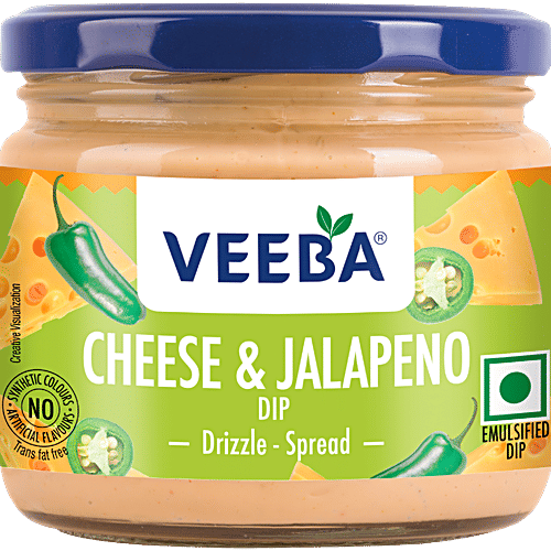 Veeba Cheese & Jalapeno Dip, 300 g  
