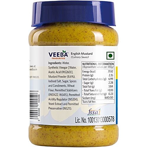 Veeba Sauce - English Mustard, 300 g  