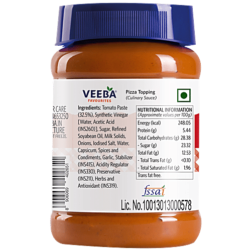 Veeba Sauce - Pizza Topping, 280 g  