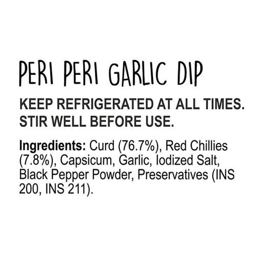 Wingreens Farms Peri-Peri Garlic Dip & Spread - Yoghurt Based, 150 g  Trans Fat Free