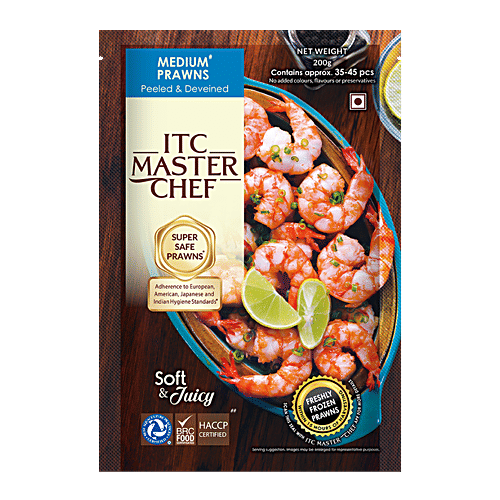 Buy Itc Master Chef Prawns Medium Peeled Deveined 200 Gm Online At Best Price of Rs 200 bigbasket