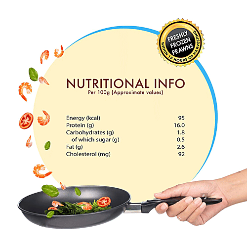 ITC Master Chef Large Prawns, Peeled, Deveined, 200 g