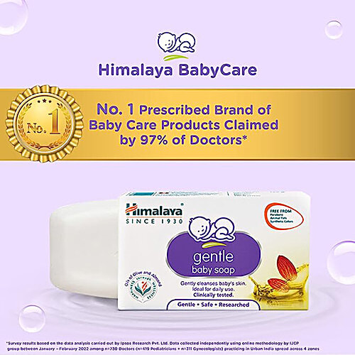 Himalaya Gentle Baby Soap, 75 g (Pack of 4) 