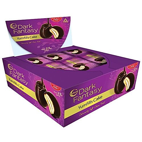 Sunfeast Dark Fantasy YumFills Cake, 414 g  Deliciously Soft Choco Treat