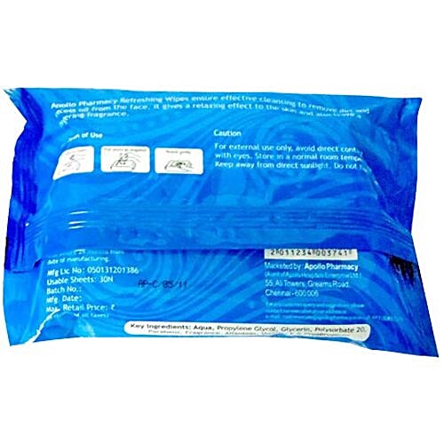 apollo wet wipes