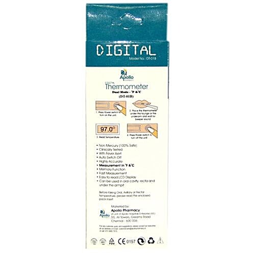 Buy Apollo Pharmacy Digital Thermometer 1 Pc Online At Best Price of Rs