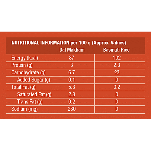 MTR Minute Meals - Dal Makhani & Basmati Rice Combo, 375 g  No Added Preservatives