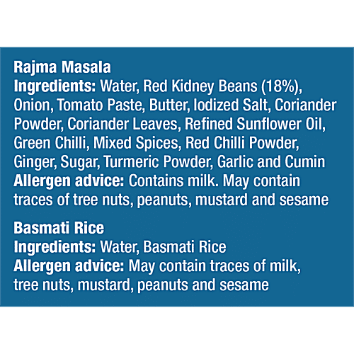 MTR Minute Meals - Rajma Masala & Basmati Rice Combo, 375 g  No Added Preservatives