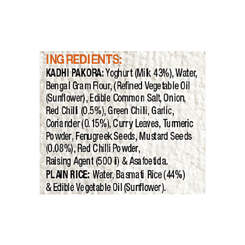 Haldiram's Ready To Eat - Kadhi Pakoda With Plain Rice, 375 g  Natural, No Added Preservatives