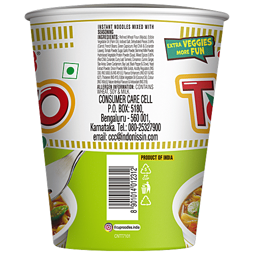 Nissin Cup Noodles - Tangy Tomato, 70 g  No Trans Fat