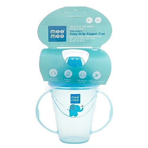 Mee Mee Baby Easy Grip Sipper Cup - Blue, 68 g  