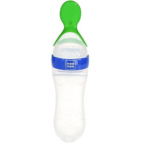 Mee Mee Baby Squeezy Silicone Food Feeder - Blue, 60 g  