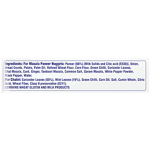 Amul Happy Treats Ready To Cook & Serve - Masala Paneer Nuggets, 300 g  Zero Trans Fat