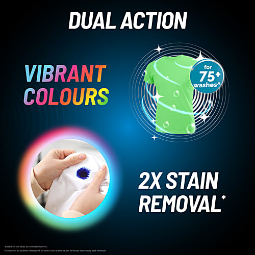 Safewash Top Load Matic Premium Liquid Detergent, 1.5 L (Get 500 ml Free) With Colour Protect Technology, 2X Stain Removal