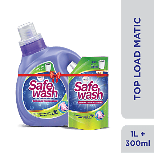Buy Wipro Safewash Liquid Detergent Premium 1 L Online At Best Price of