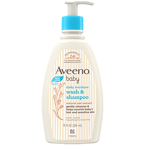 Aveeno Baby Wash & Shampoo, 354 ml  Hypoallergenic & Tear Free