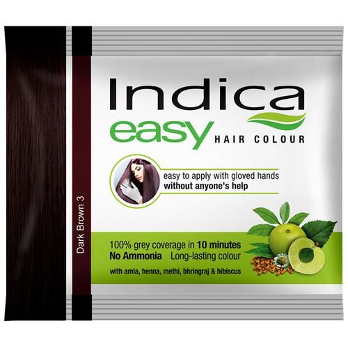 Buy Indica Easy Hair Colour Dark Brown 25 ml Online At Best Price of Rs   - bigbasket