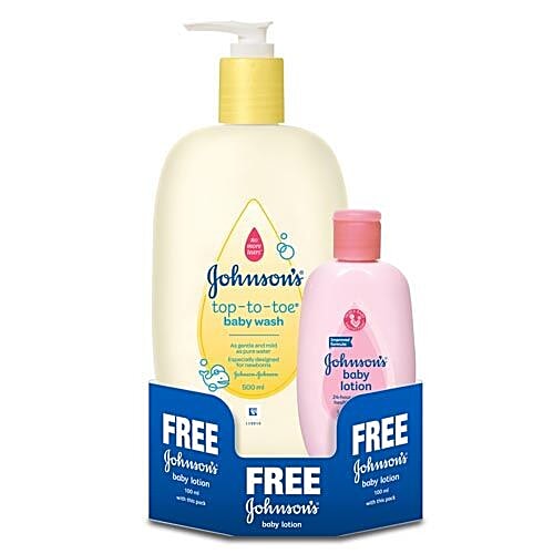 Buy Johnson's Baby Wash Top To Toe, 500 ml Get 100 ml Baby Lotion