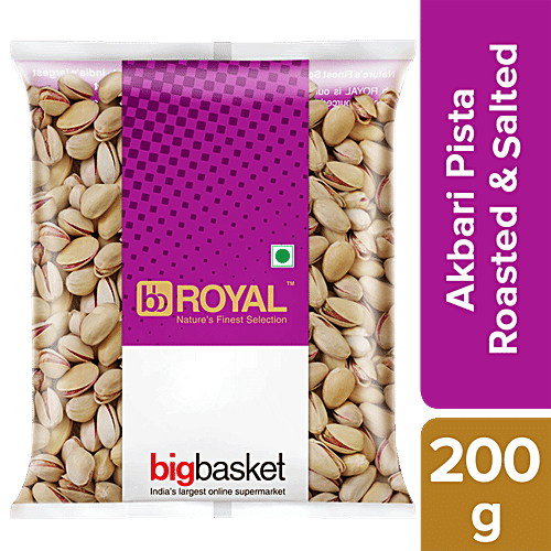 bb Royal Roasted & Salted Pista - Shahi Akbari, Big, 200 g  